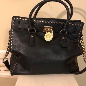 Michael Kors Large Hamilton Whip Stitch Satchell